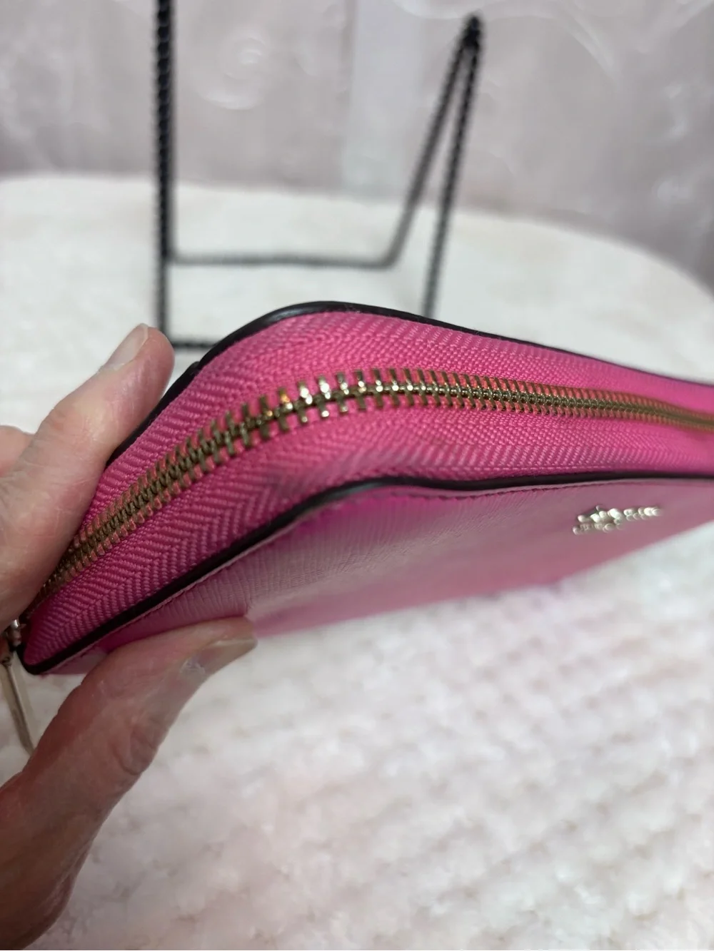 Kate Spade Vibrant Hot Pink Zip Around Continental Wallet